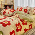 Confort del terciopelo de estampado floral de moda