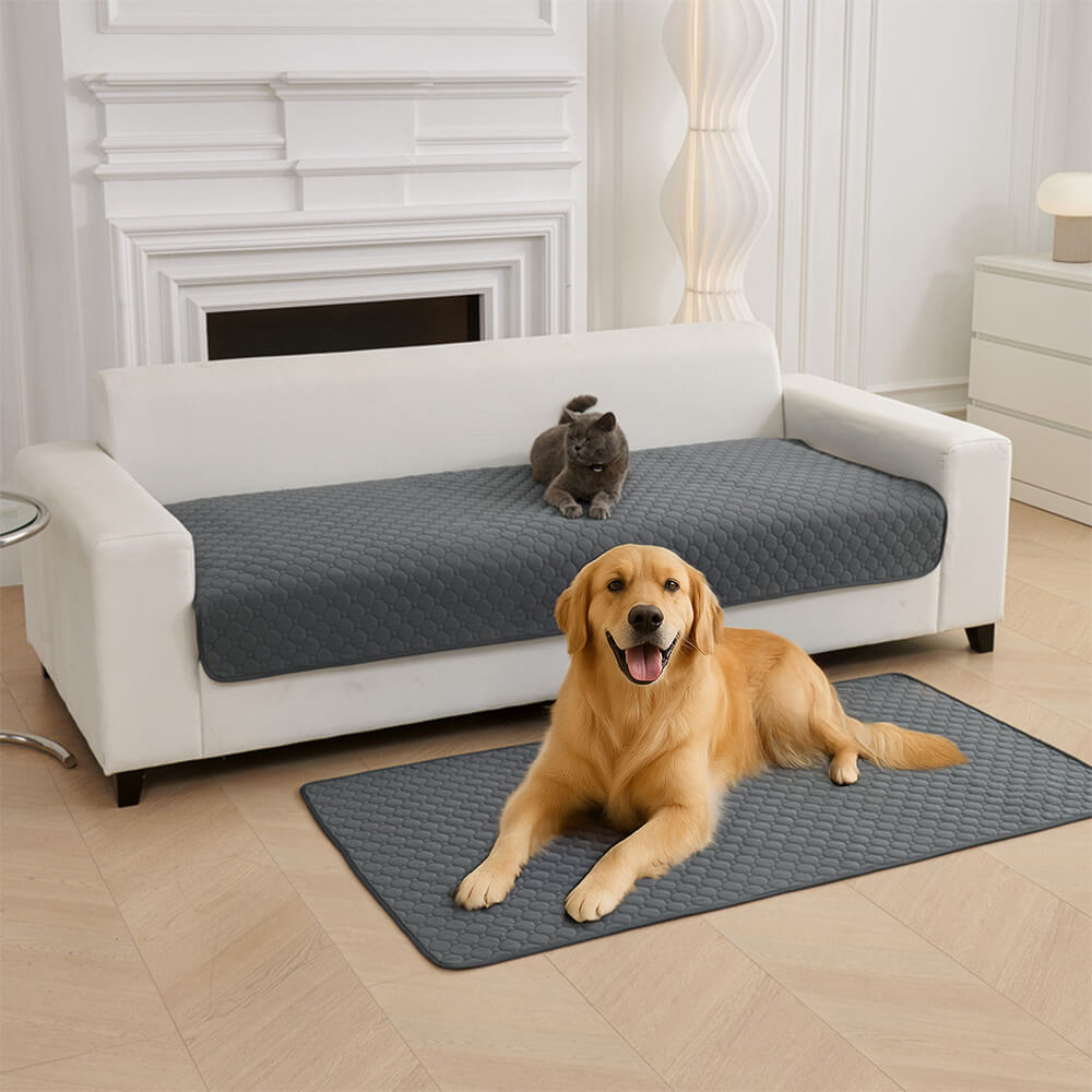 Estera absorbente multiusos a prueba de fugas y lavable para sofá y cama para mascotas