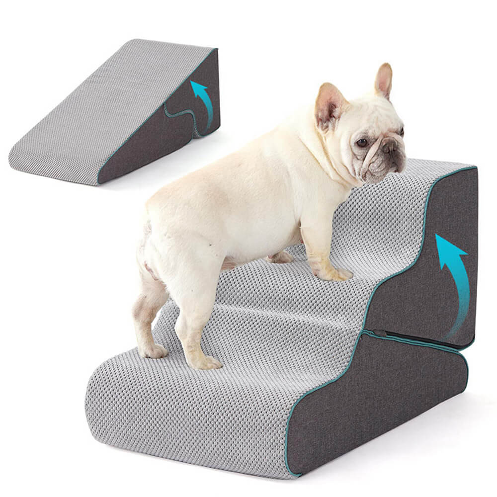 Escaleras para perros plegables 2 en 1 multifuncionales con modo de rampa