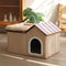 Casa de gato plegable multifuncional con cojín para dormir y jugar