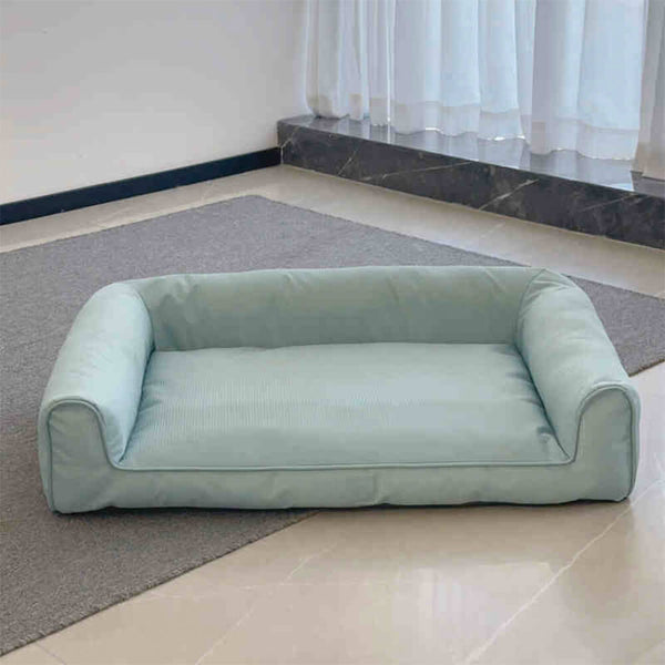 Cama de sofá de perros con refuerzos para perros extraíbles de Oxford.