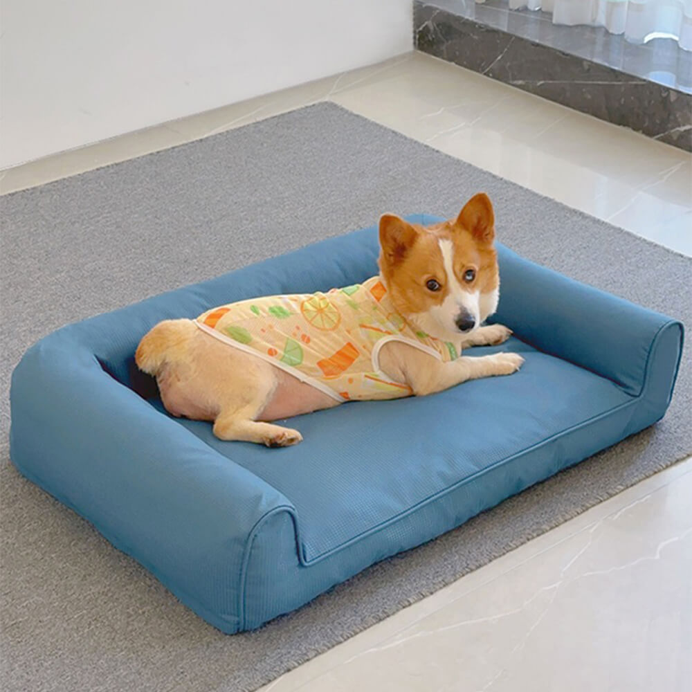 Sofá cama ortopédico para perros, de tela Oxford, impermeable, desmontable, lavable y antideslizante