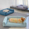 Cama de sofá de perros con refuerzos para perros extraíbles de Oxford.