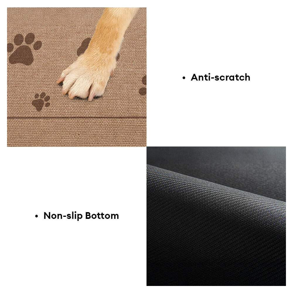 Tazón y hueso patrón de alfombrilla para alimentación de mascotas antideslizante y absorbente para perros y gatos