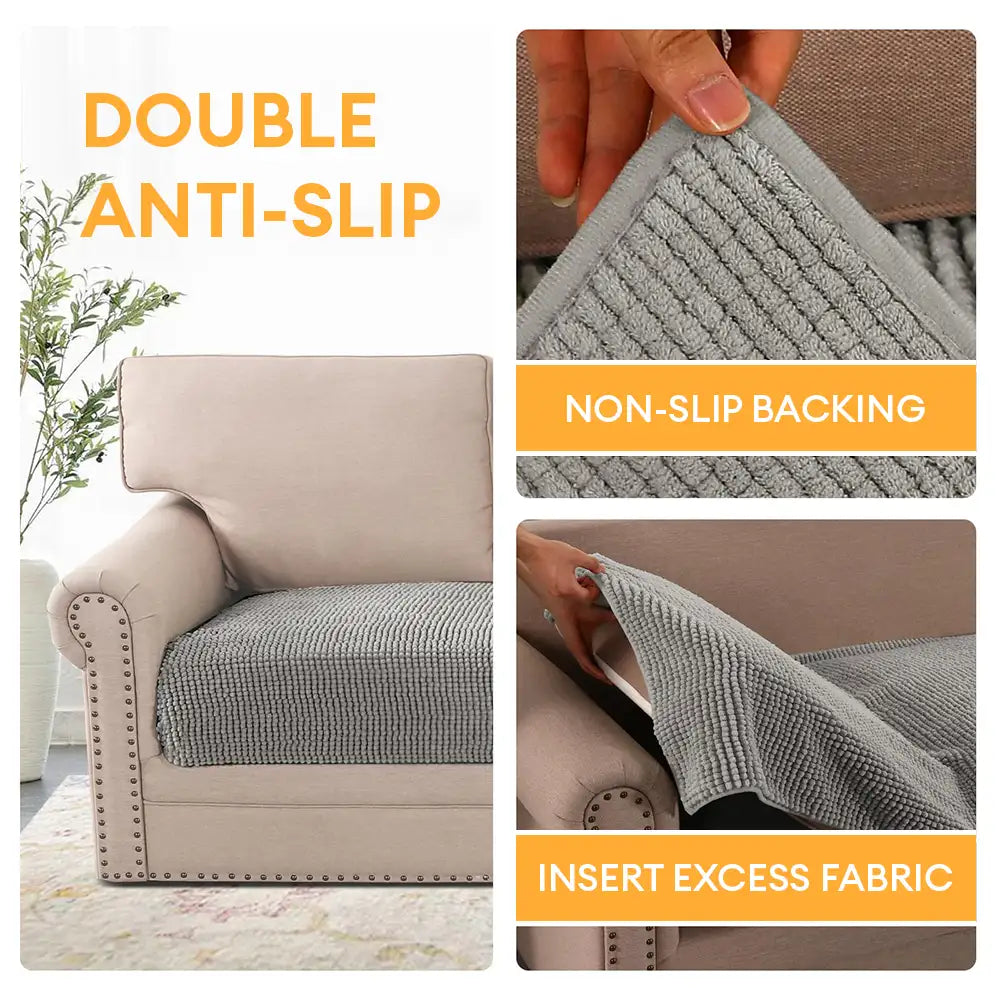 CHENILLE CHENILLE GROSA Sofá Cubierta de sofá lavable resistente a la suciedad