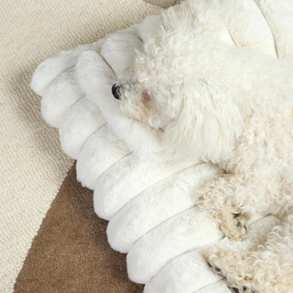 Fluffy espesa espesa cama tranquilizadora con almohada