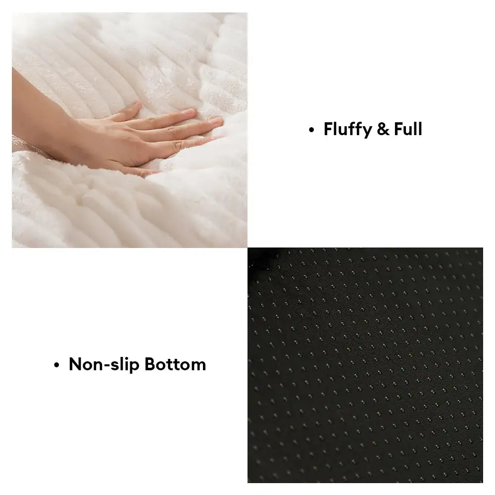 Cama para perro redonda de felpa, cálida, cómoda y profunda para dormir
