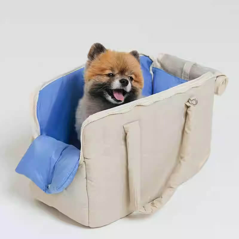 Bolsa de transporte para perros y gatos, portátil, ligera y transpirable, de nailon