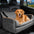 Seguridad de viaje lavable portátil Cama de asiento de refuerzo para perros grandes para asiento trasero