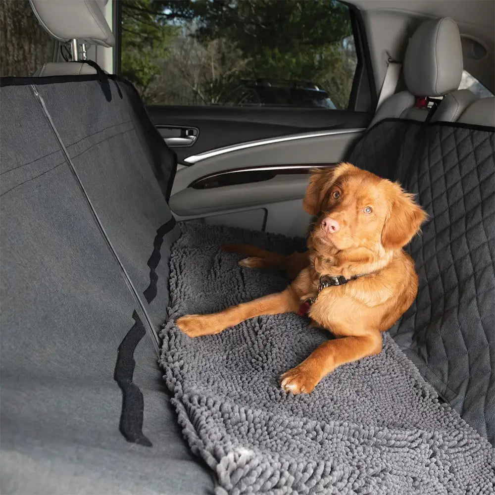 Protector de respaldo para mascotas de chenilla suave, impermeable y resistente a la suciedad, colchoneta para asiento de perro en el coche