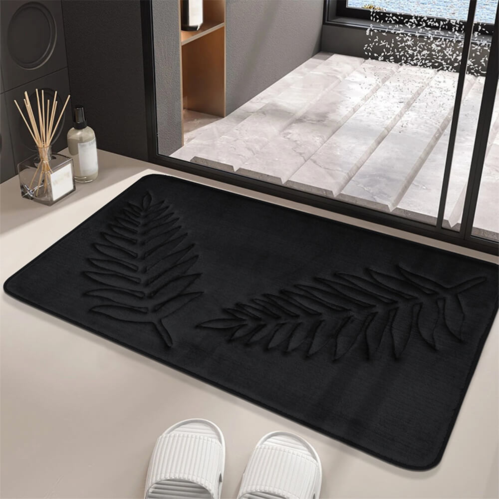 Alfombra decorativa para el hogar, suave, acogedora, antideslizante y absorbente de agua