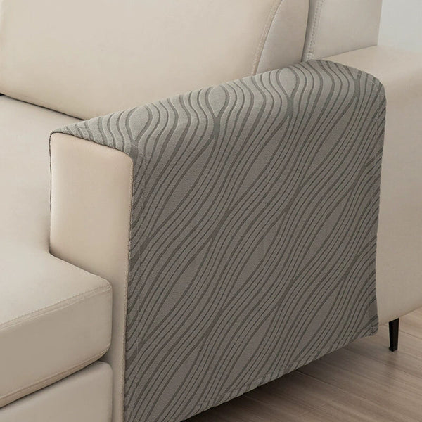 Conjunto de cubierta de protector de sofá sin deslizamiento suave y peludo