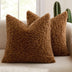 Almohada de sofá decorativo de terciopelo de Teddy suave