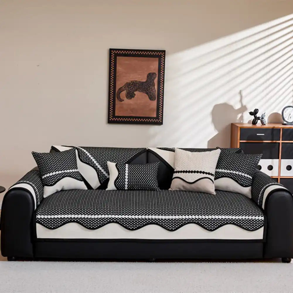 Funda de sofá antirayaduras de chenilla elegante para protección de muebles