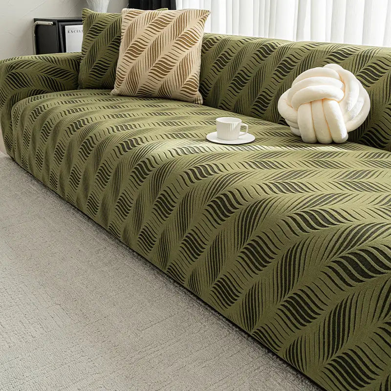 Cubierta de sofá elástica de jacquard de polar grueso y antiarañazos