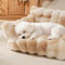Tie-Dye Color Fluffy Plush Lazy Comfortable Dog & Cat Sofa Bed