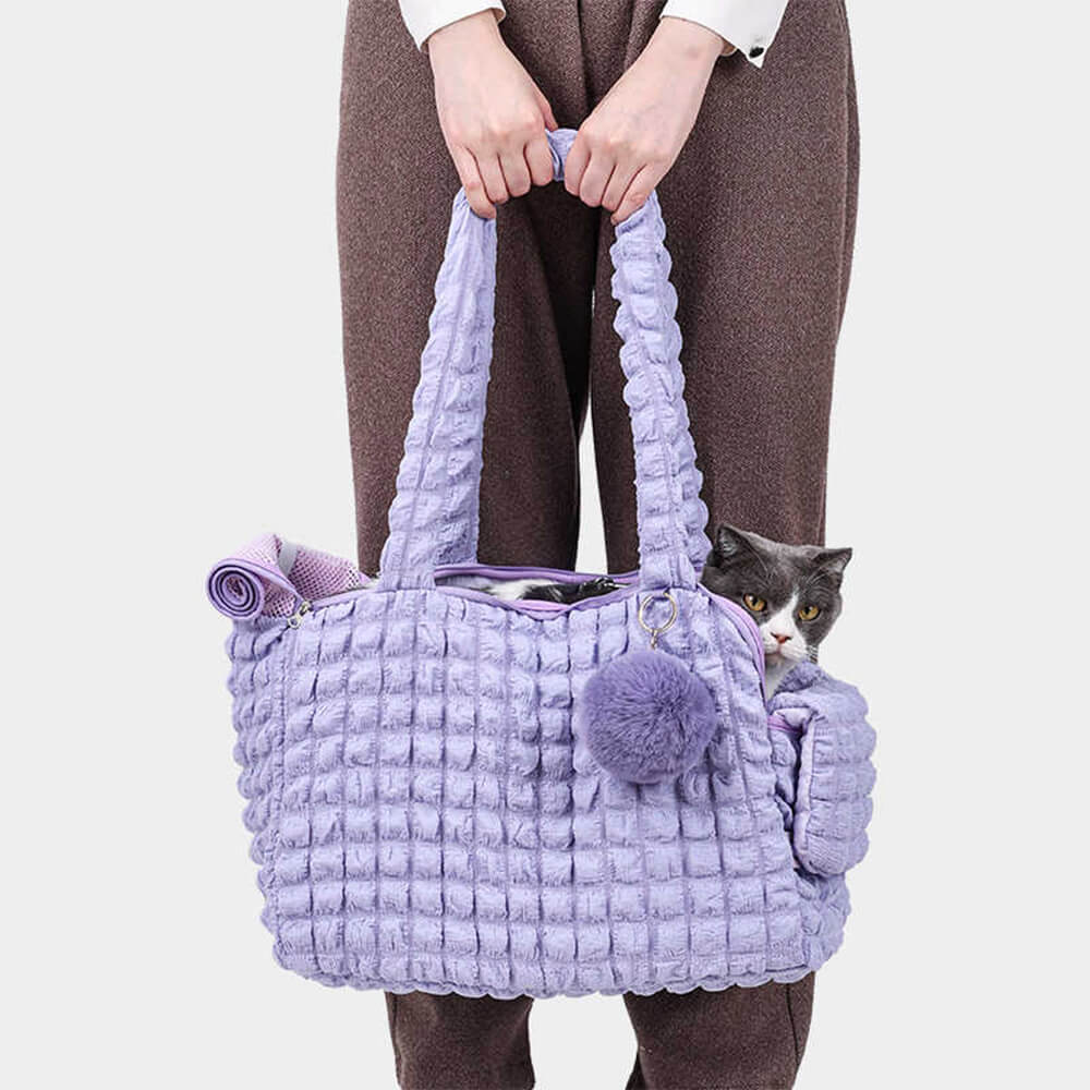 Bolso de hombro para transportar mascotas, moderno, ligero, cómodo y transpirable, desmontable