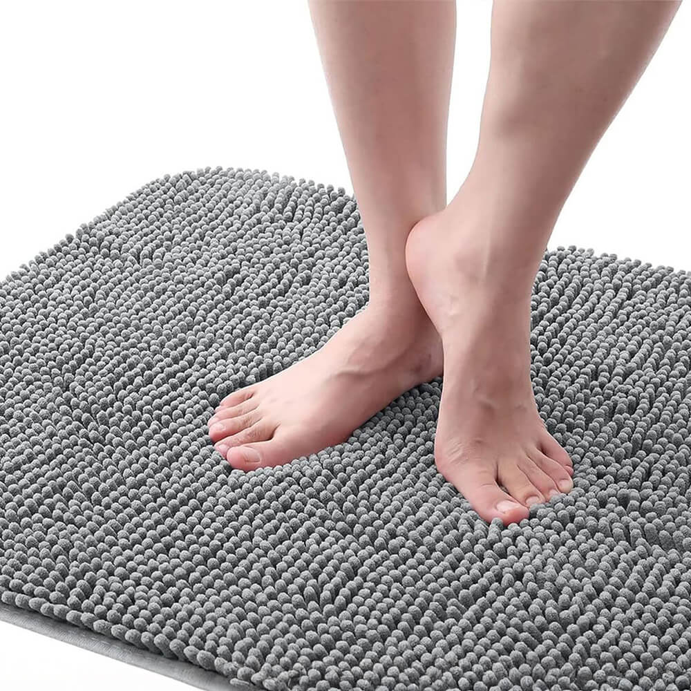 Alfombra de puerta de chenille ultra absorbente de chenille para patas de perros fangosas