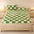 Colchón de felpa de tablero de ajedrez cálido y funda de almohada
