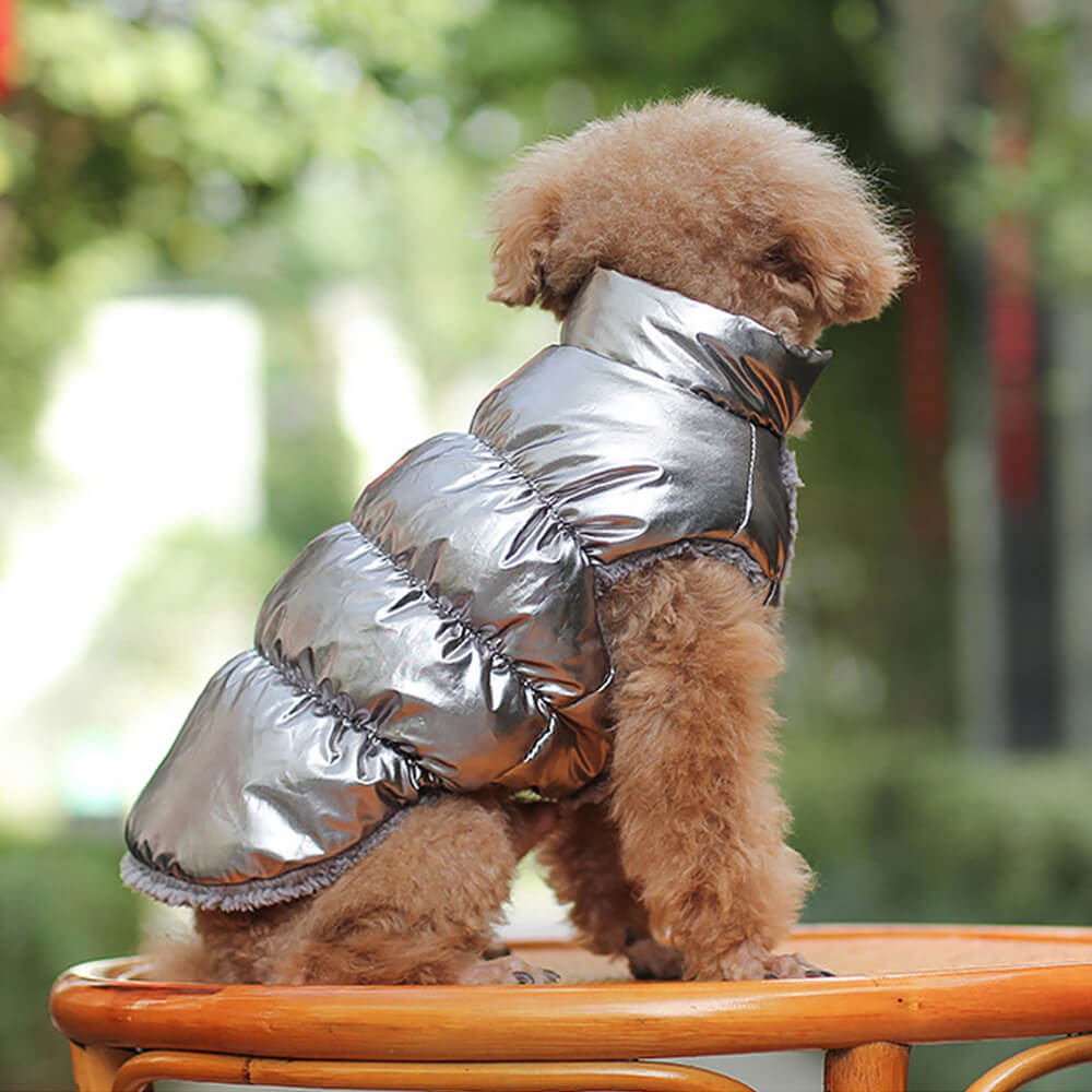 Chaleco para perros cálido, grueso, resistente al viento, impermeable y ecológico