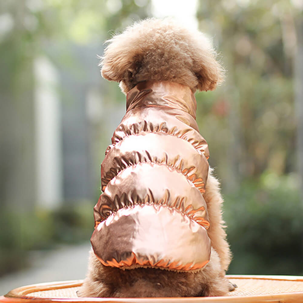 Chaleco para perros cálido, grueso, resistente al viento, impermeable y ecológico