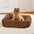 Cama ortopédica para perros y gatos con cuatro lados, cálida y acogedora