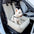 Asiento de Coche para Perros de Viaje con Cama de Cuero PU Repelente al Agua y Resistente a Rasguños