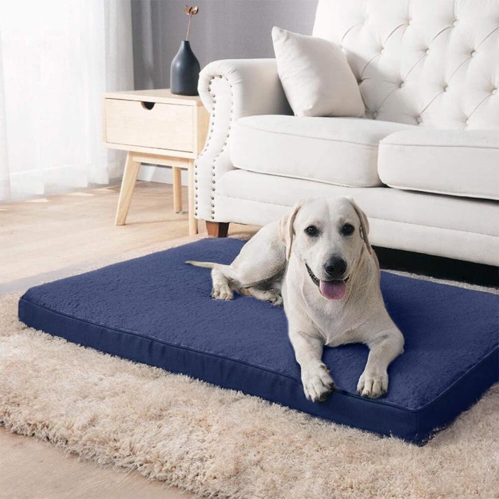 Cama para perro grande de memoria de espuma ortopédica extraíble e impermeable