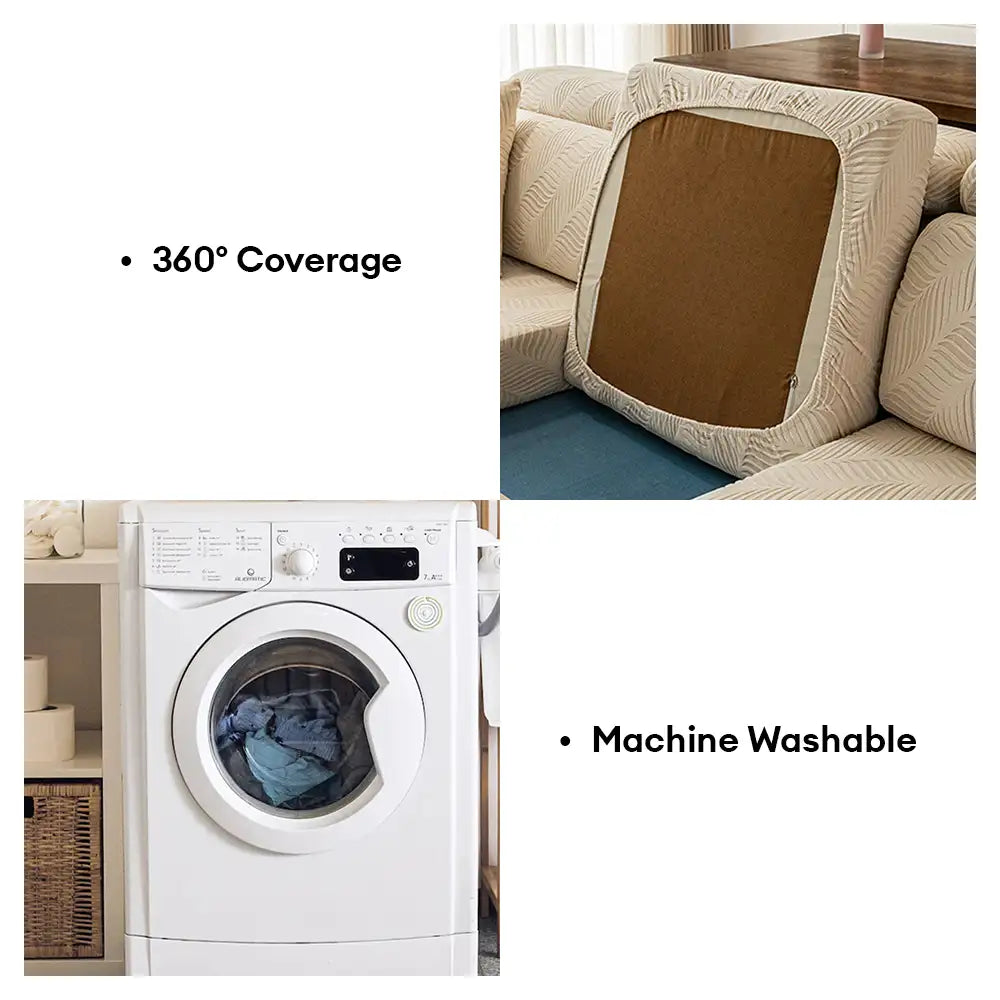 Wave Jacquard Polar Fleece Protección antiestática Cubierta de sofá de envoltura completa