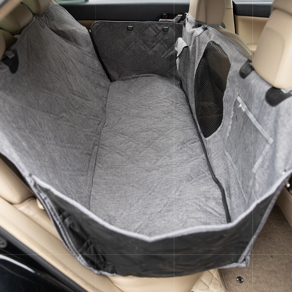 Cubierta de asiento de coche para perros resistente a los arañazos impermeable de tela Oxford catiónica