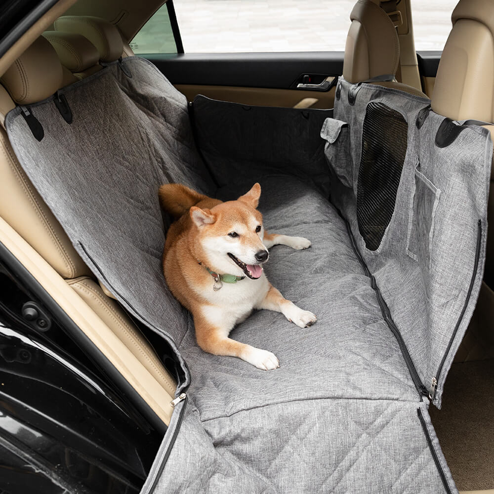 Cubierta de asiento de coche para perros resistente a los arañazos impermeable de tela Oxford catiónica