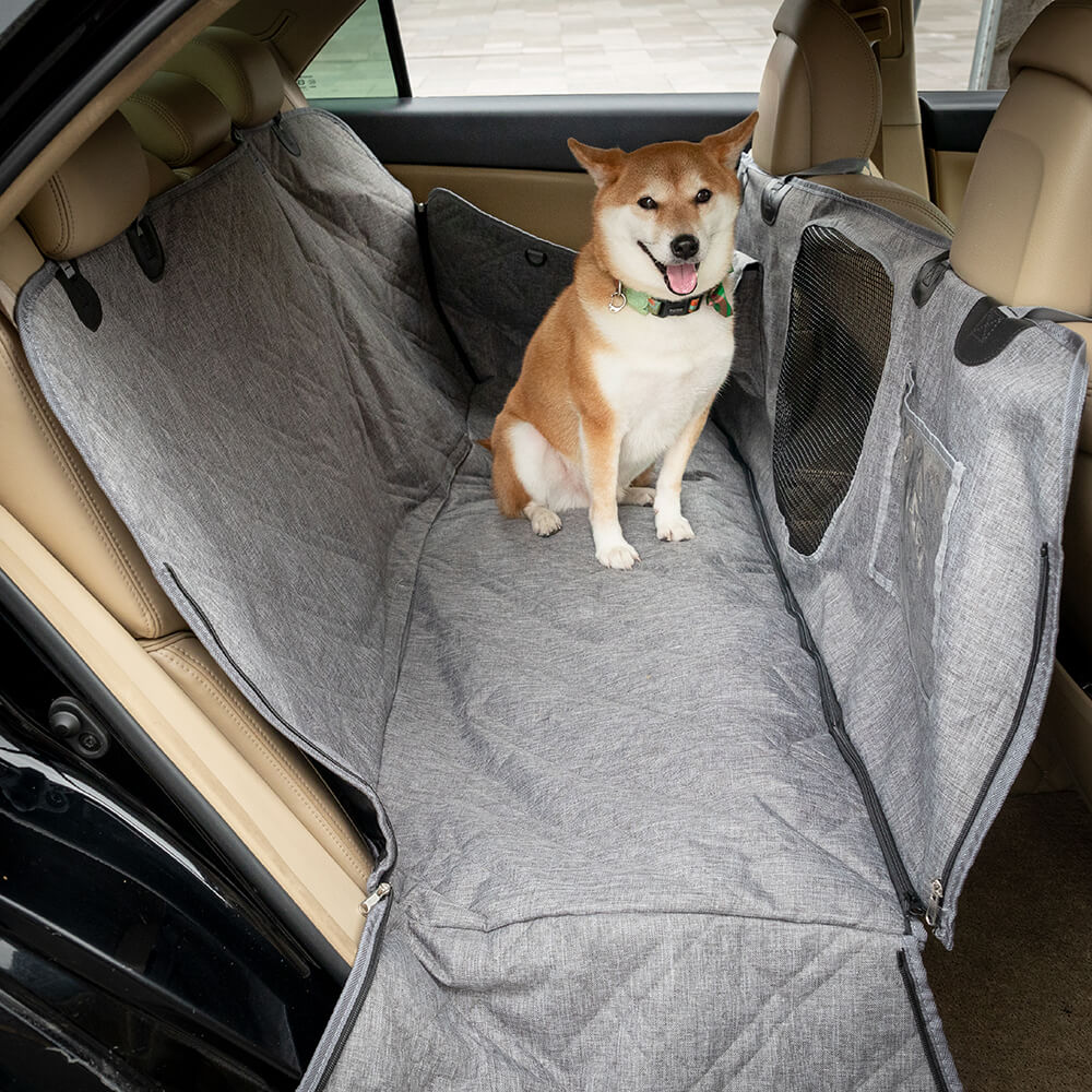 Cubierta de asiento de coche para perros resistente a los arañazos impermeable de tela Oxford catiónica