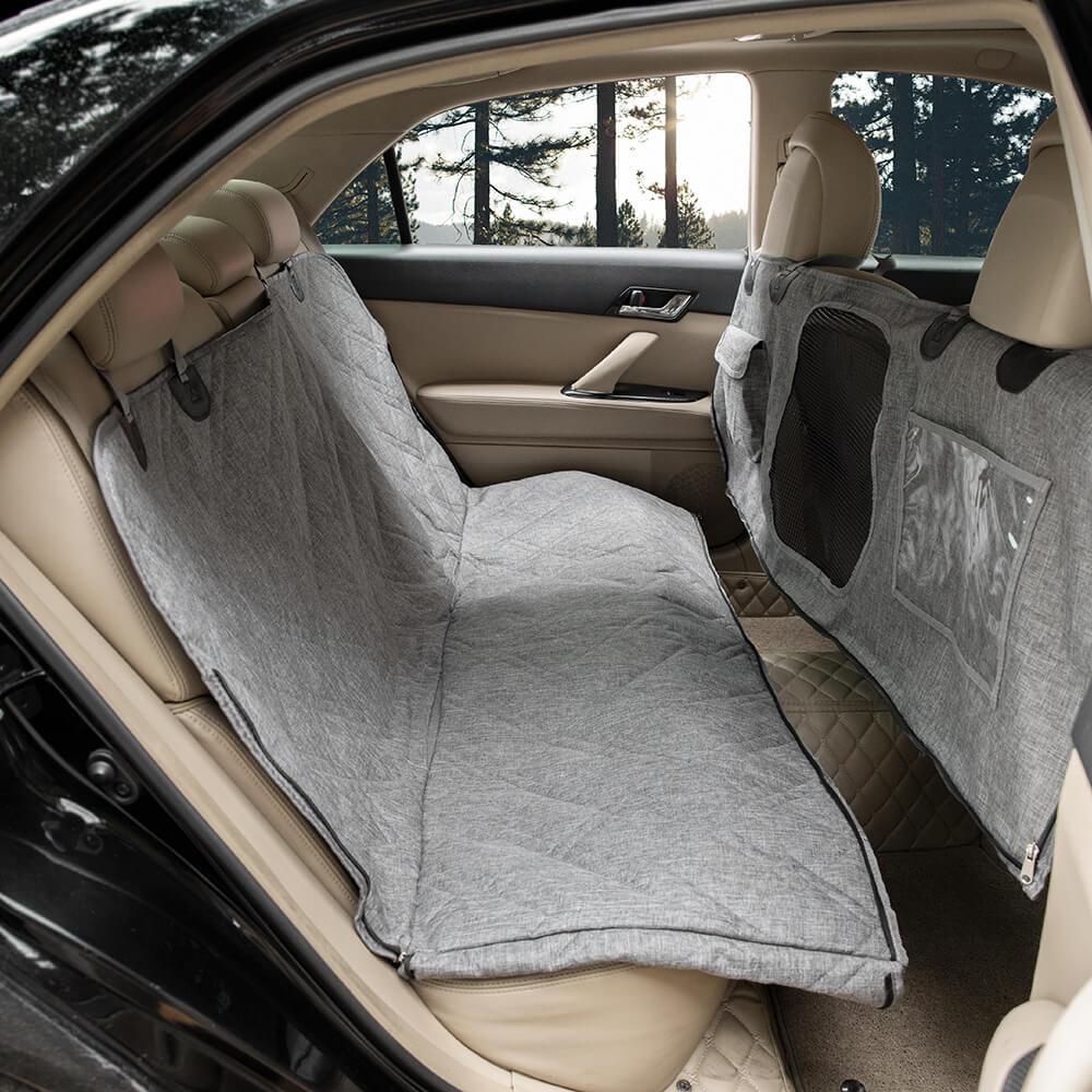 Cubierta de asiento de coche para perros resistente a los arañazos impermeable de tela Oxford catiónica