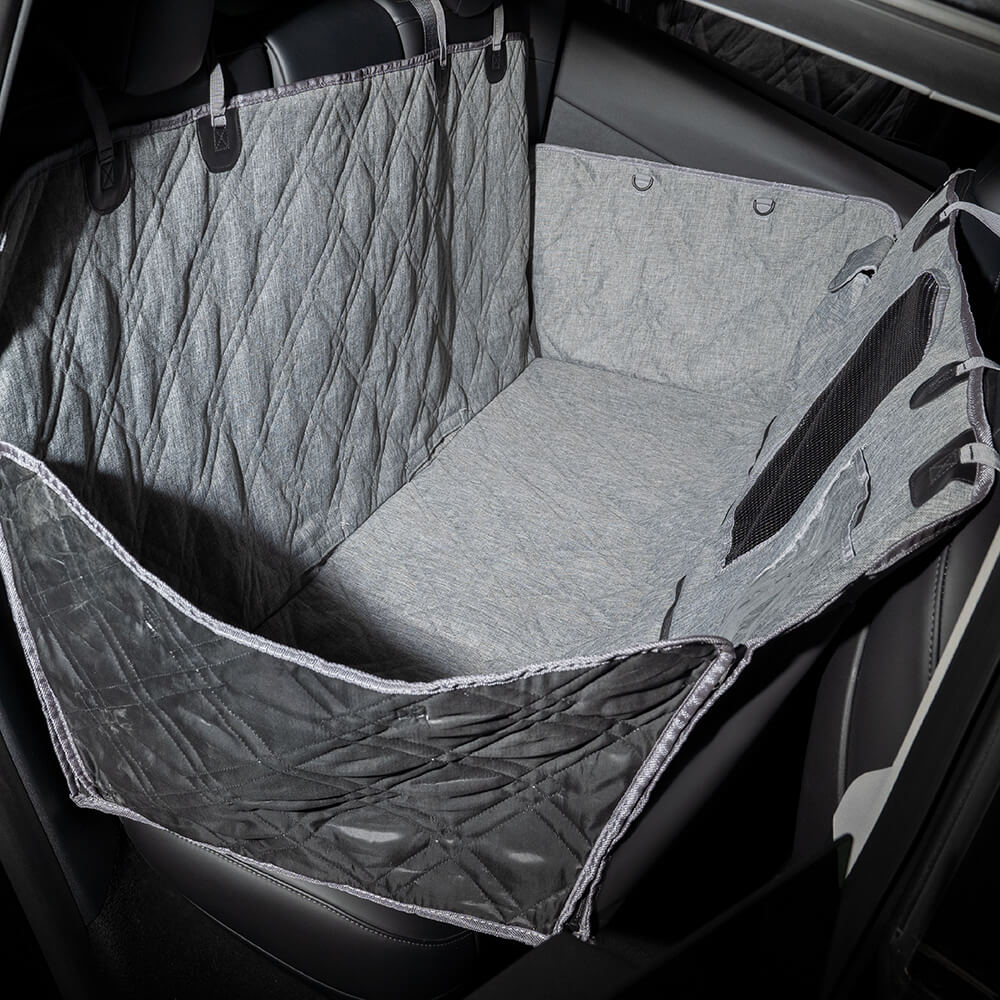 Cubierta de asiento de coche para perros resistente a los arañazos impermeable de tela Oxford catiónica