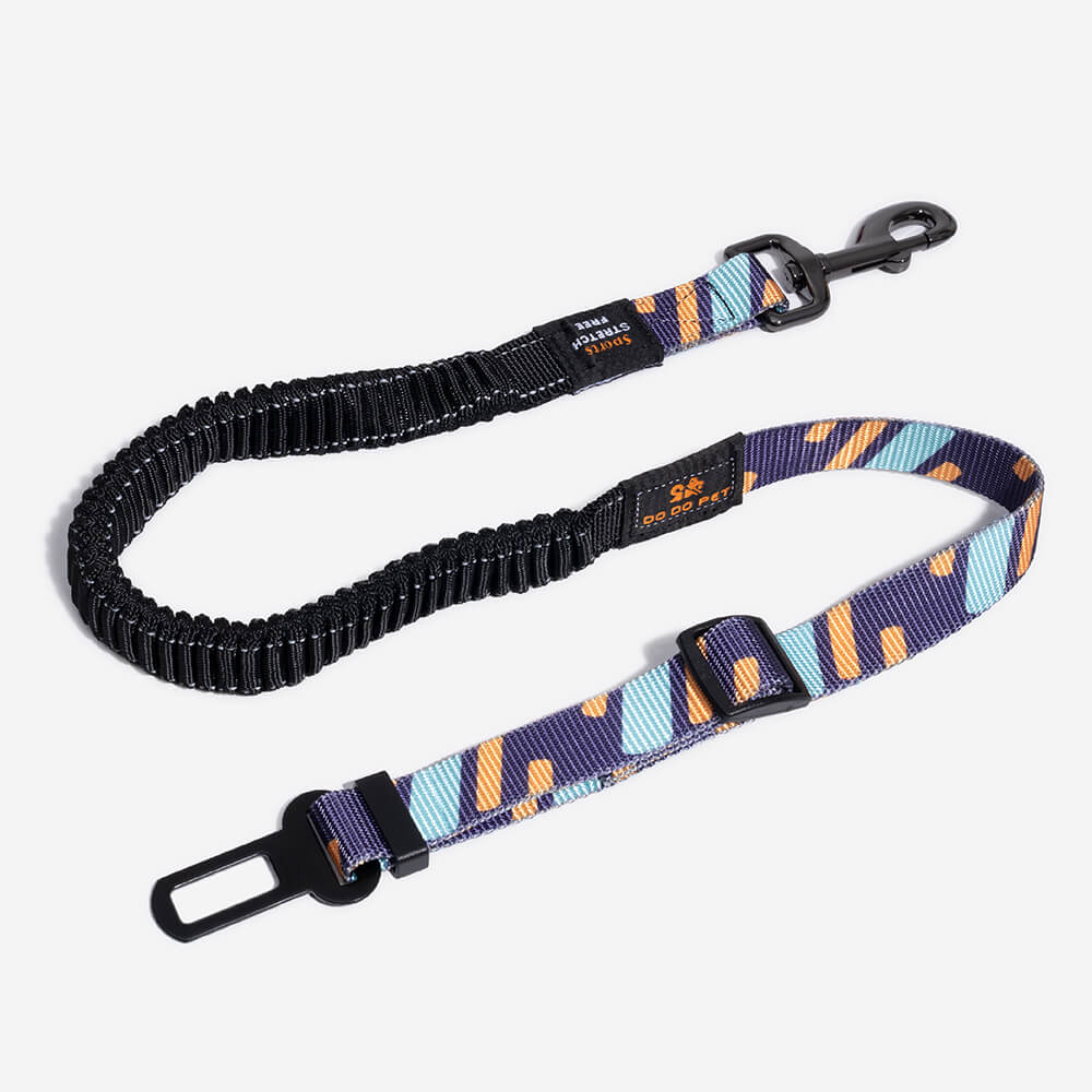 Cinturón de seguridad ajustable y fresco para accesorios coloridos para perros