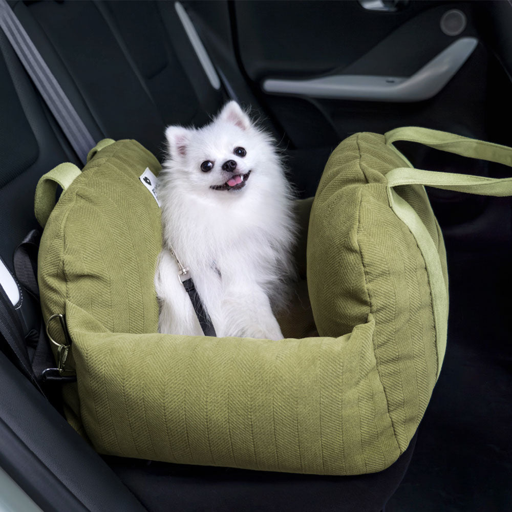 Cama de asiento de coche para perro cachorro de seguridad con refuerzo de viaje en espiga