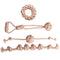 Juego de juguetes de algodón de lino Toy de limpieza de dientes Toy de perro interactivo