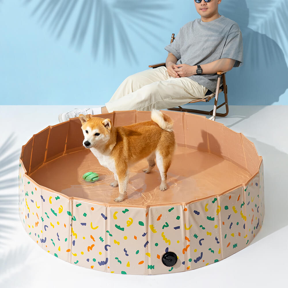 Piscina para perros portátil plegable al aire libre