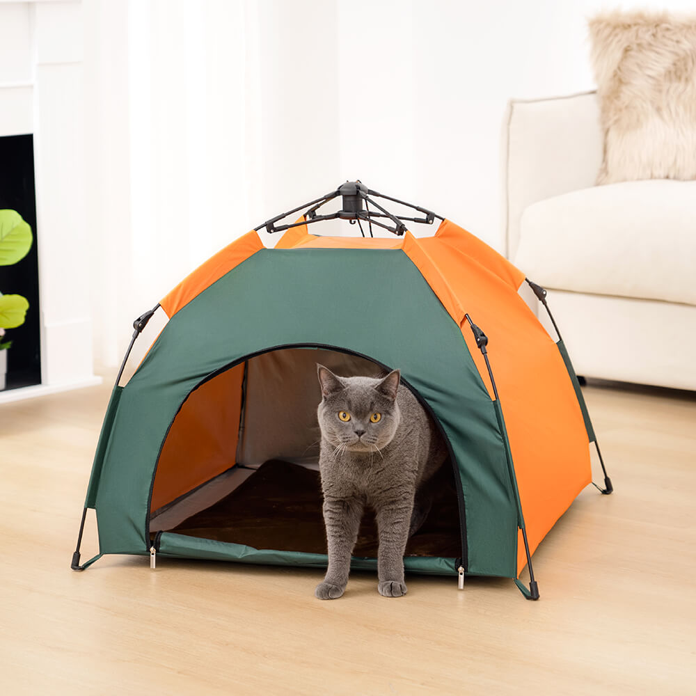 Tienda de campaña plegable para perros y gatos, portátil, para acampar al aire libre