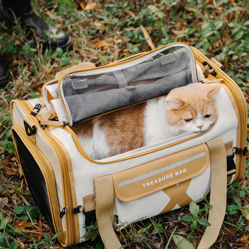 Bolsa de Transporte para Mascotas Portátil, Plegable y Transpirable