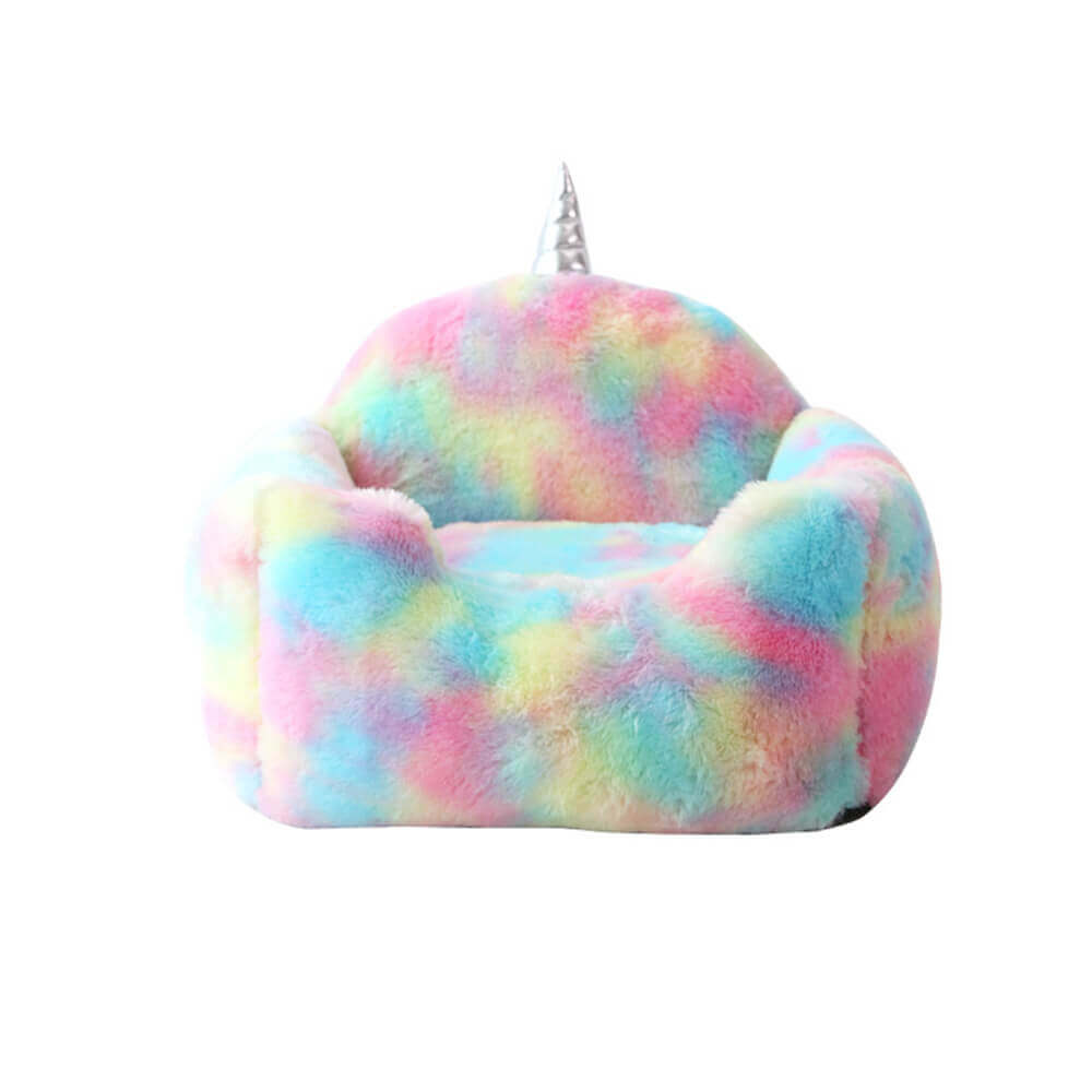 Rainbow Unicorn Plush Washable Warming Dog & Cat Bed