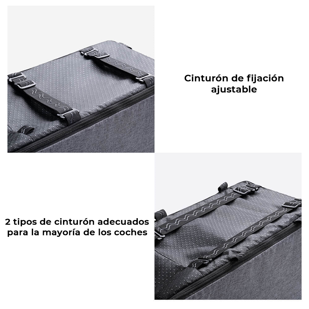 Asiento de coche para mascotas con consola Lookout Square de ante