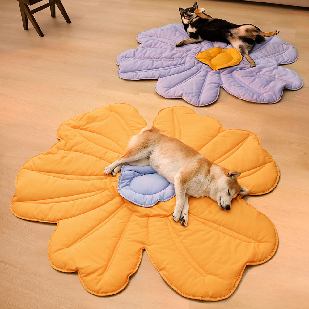 Manta grande en forma de flor para humanos y perros