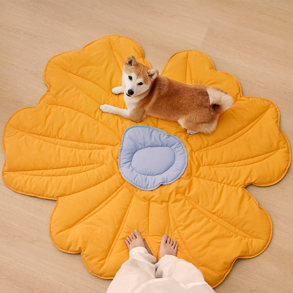 Manta grande en forma de flor para humanos y perros