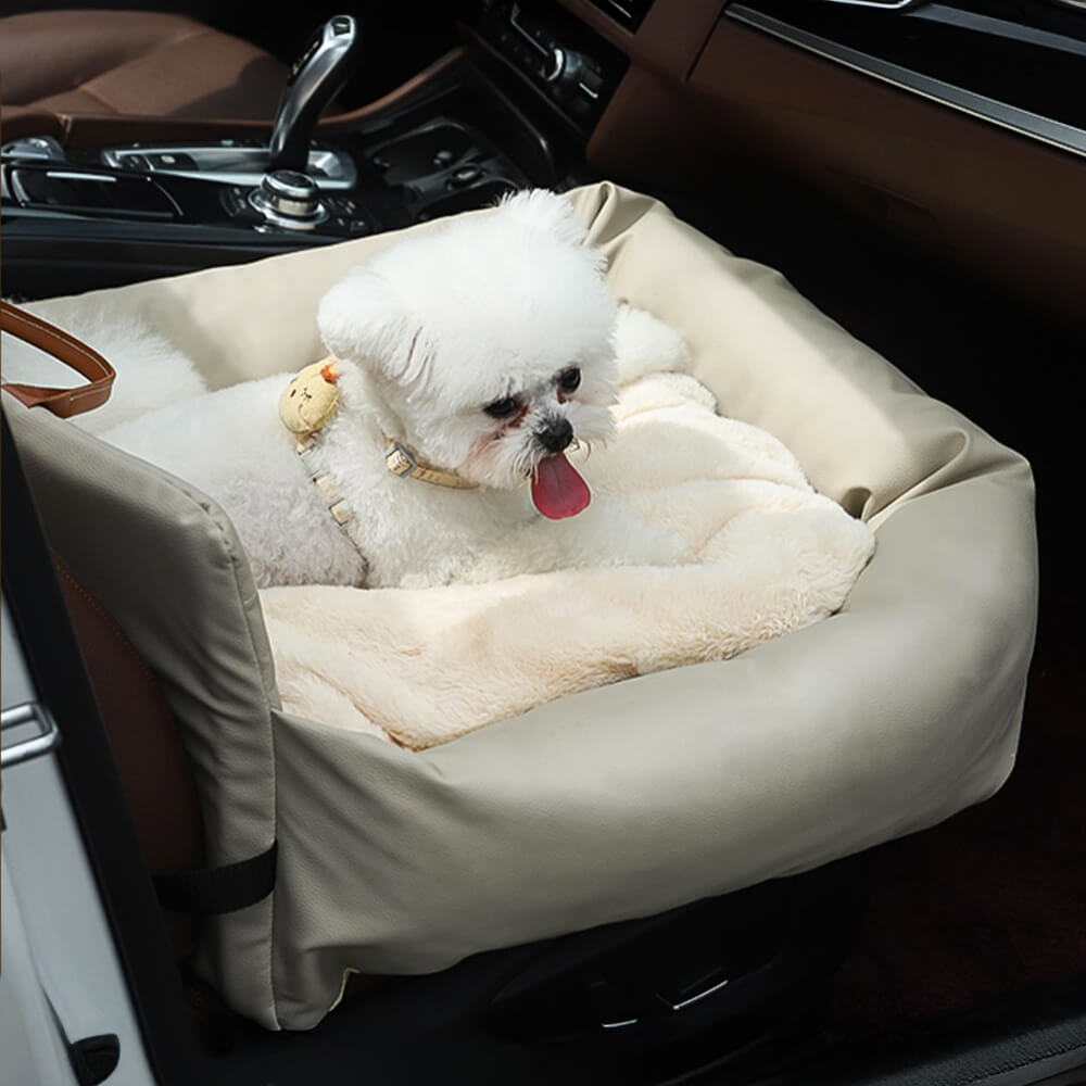 Cama para perros con respaldo grueso y suave para coche