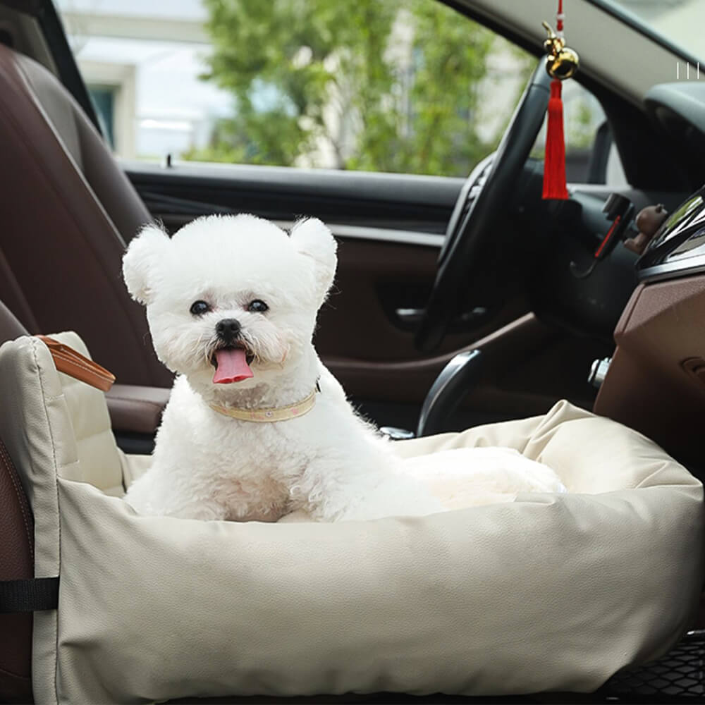Cama para perros con respaldo grueso y suave para coche