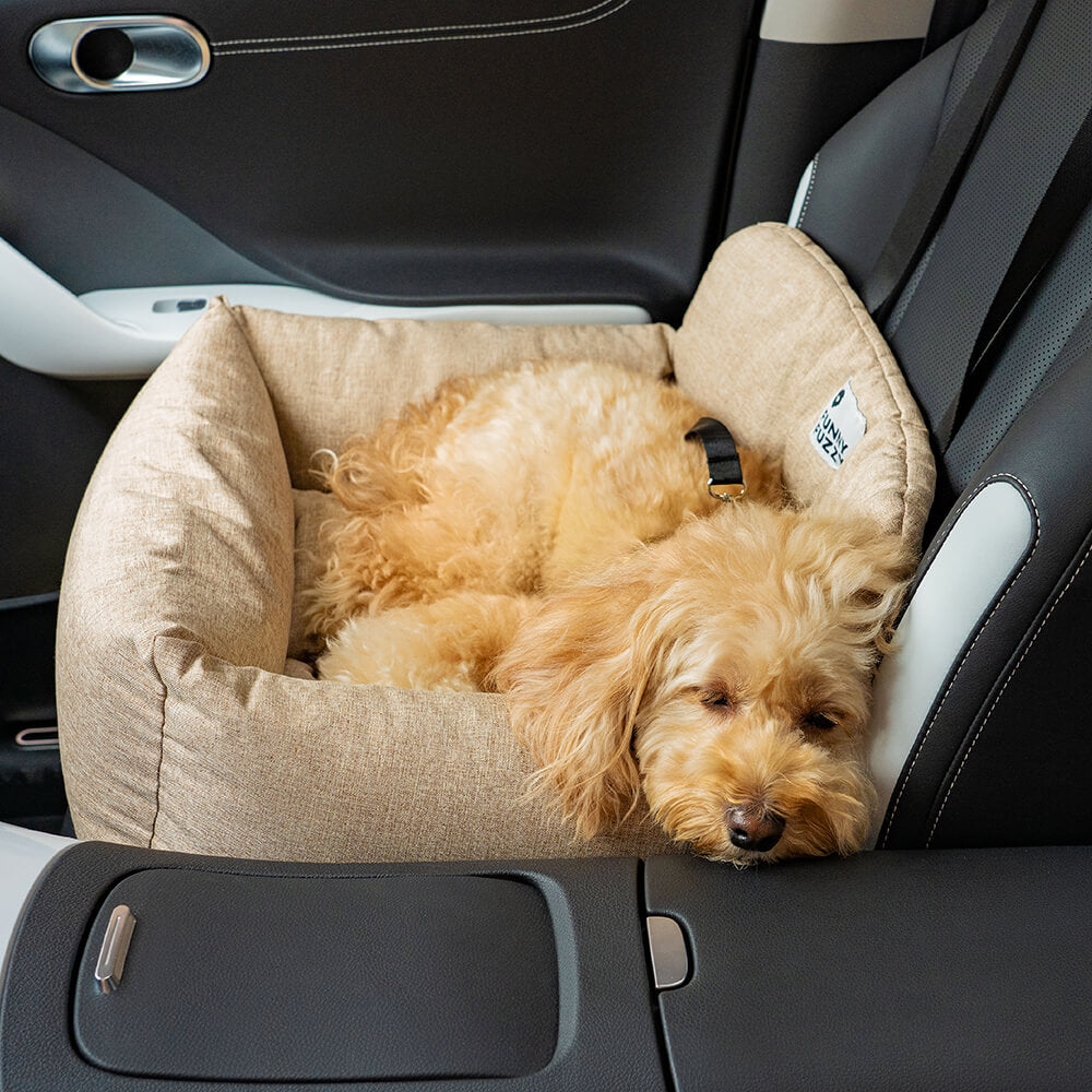 Cama de respaldo para perros durable y lavable tipo cojín de viaje para asiento trasero de automóvil