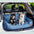 Cama de Asiento Trasero para Perros de Tamaño Mediano a Grande con Refuerzo para Viajes en Coche