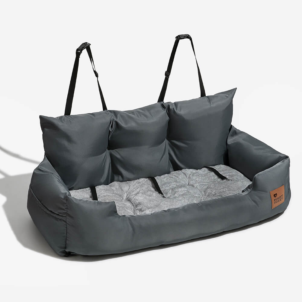 Cama para asiento trasero de coche para perros mediano y grande impermeable de seguridad con refuerzo de viaje