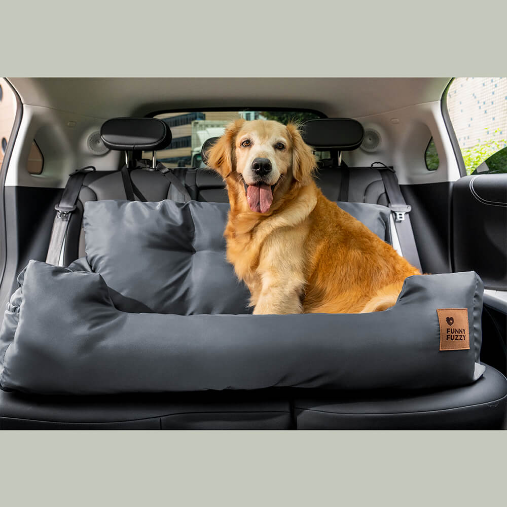 Cama para asiento trasero de coche para perros mediano y grande impermeable de seguridad con refuerzo de viaje